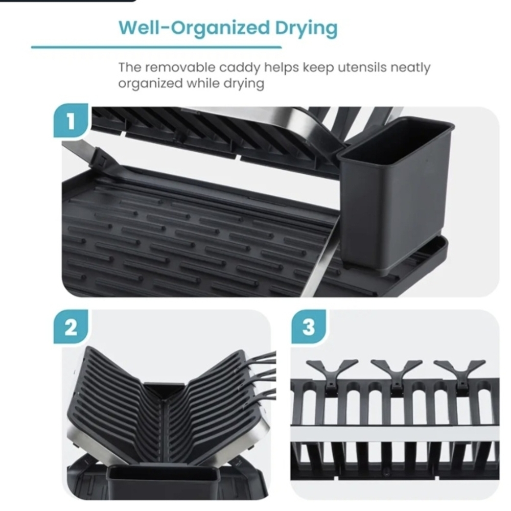 Black Dish Rack - Picture 9 of 10